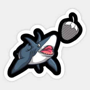 strawberry shark Sticker